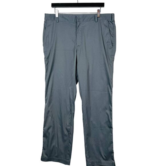 Nike Golf Zip Front Pants Dri Fit Grey Athletic Sport - 36x32 - Picture 1 of 4